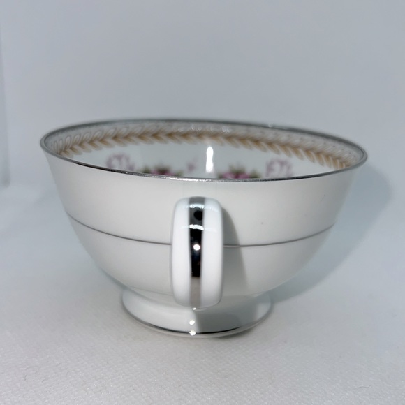 RC TEACUP & SAUCER VINTAGE 1960s PATTERN NORITAKE 564 VICTORIAN ROSES AND LAUREL - Picture 8 of 11